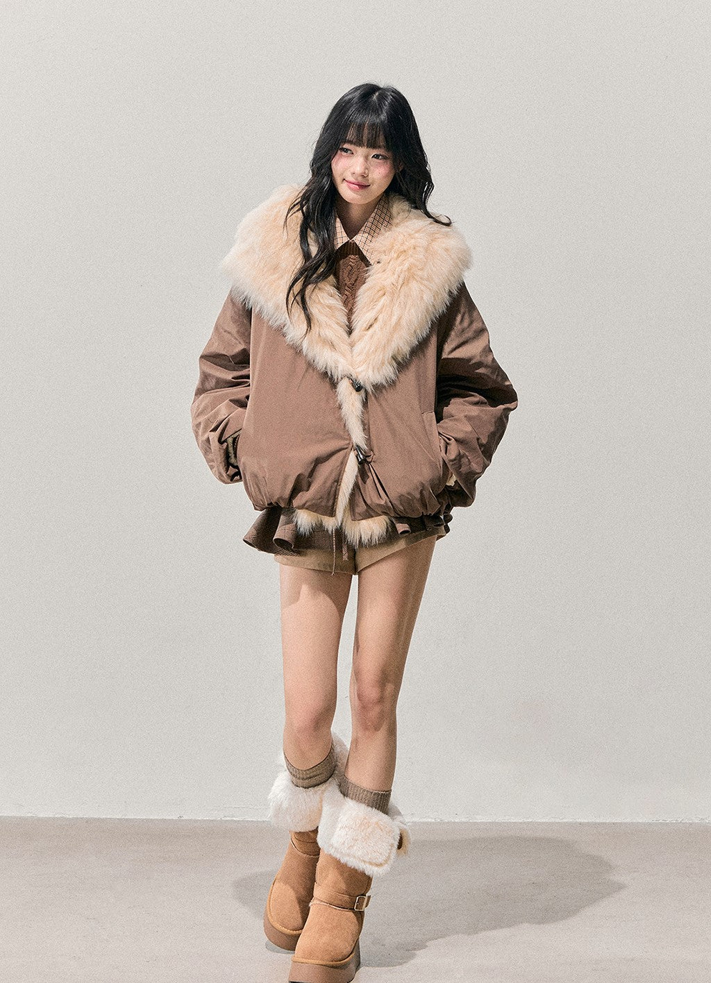 Large Fur Collar Down Jacket DIA0719