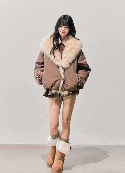 Large Fur Collar Down Jacket DIA0719