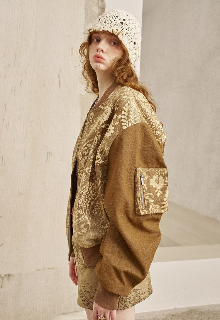 Paisley Print Flight Jacket DID0224