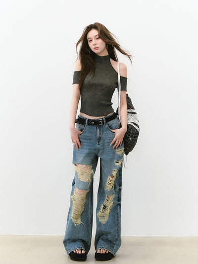 Reversible Slim High Collar Top VIA0248