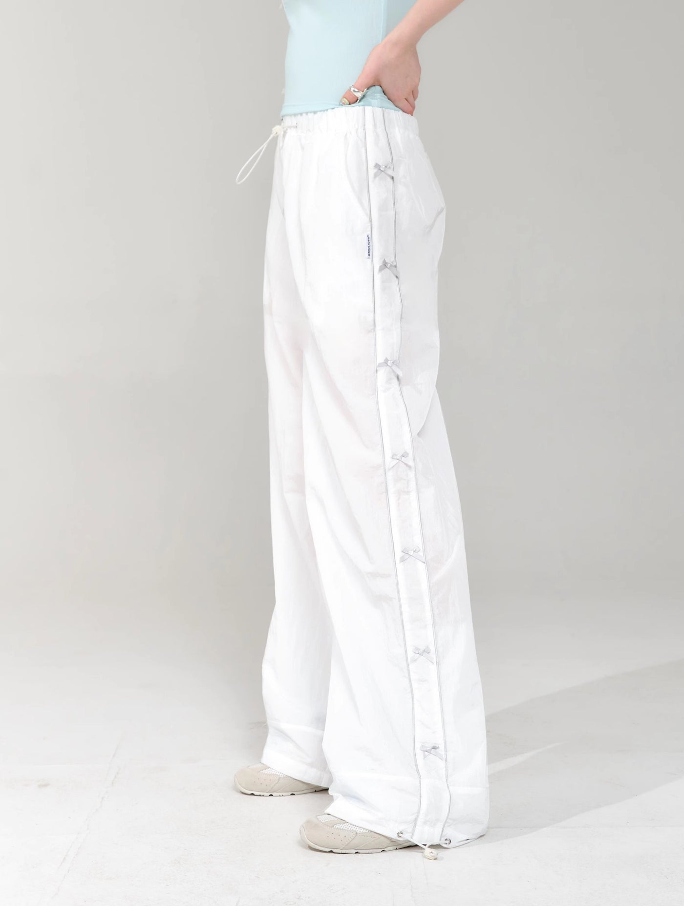 Bow Wide Leg Quick-drying Sports Casual Pants ZIZ0150