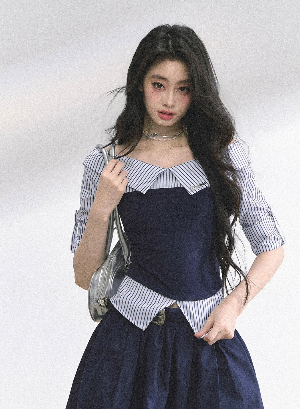 Large Collar Short-sleeved Shirt DIA0527