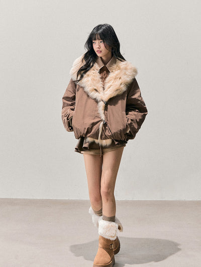 Large Fur Collar Down Jacket DIA0719