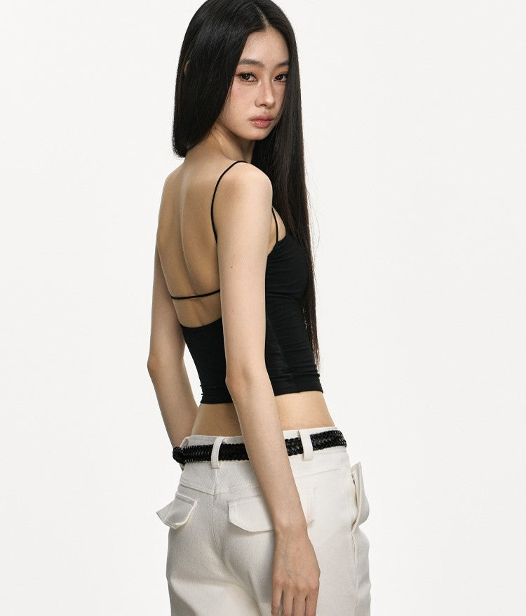 Chest Pad Twisted Camisole ANA0004