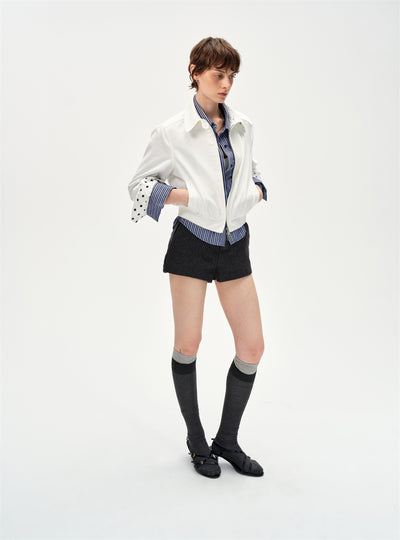 Retro Polka Dot White Jacket CUR0252