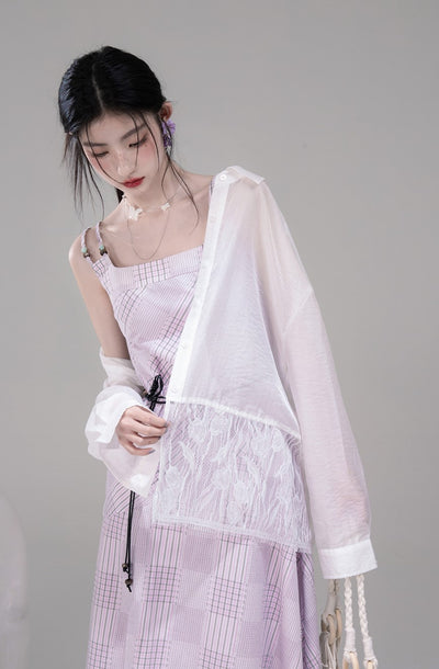 White Lace Thin Sunscreen Shirt COT0309