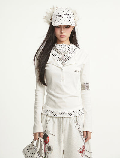 Fake Two-piece Hooded T-shirt UNC0284