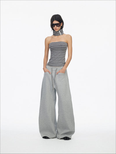 Classic Wide-Leg Drawstring Sweatpants SAL0197