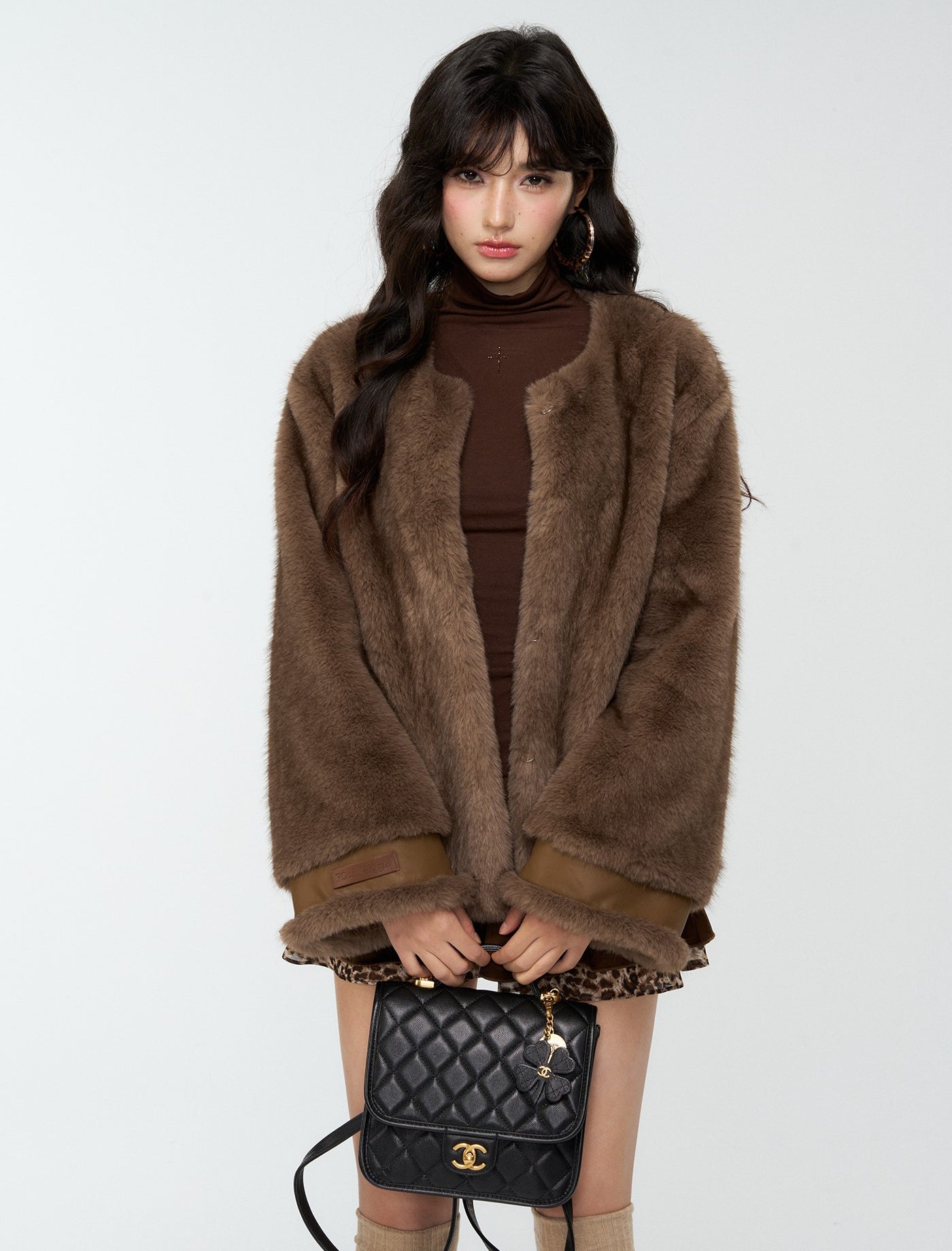 Multi-Way Style Vintage Fur Coat 4MU0173