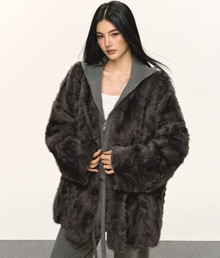 Eco-friendly Fur Plush Coat ANA0077