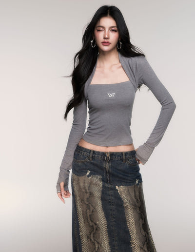 Butterfly Design Slim Fit Sweater LUL0202