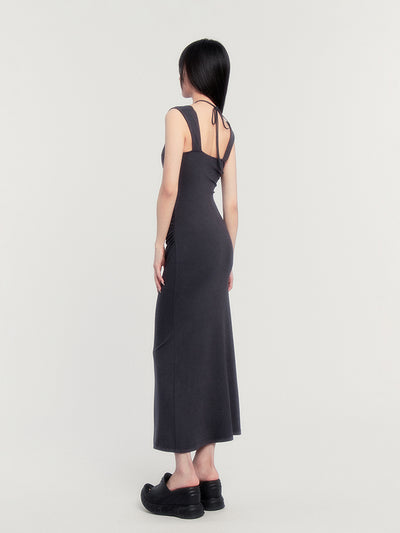 Square Neck Slimming Fishtail Dress VOC0390