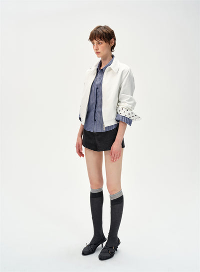 Retro Polka Dot White Jacket CUR0252