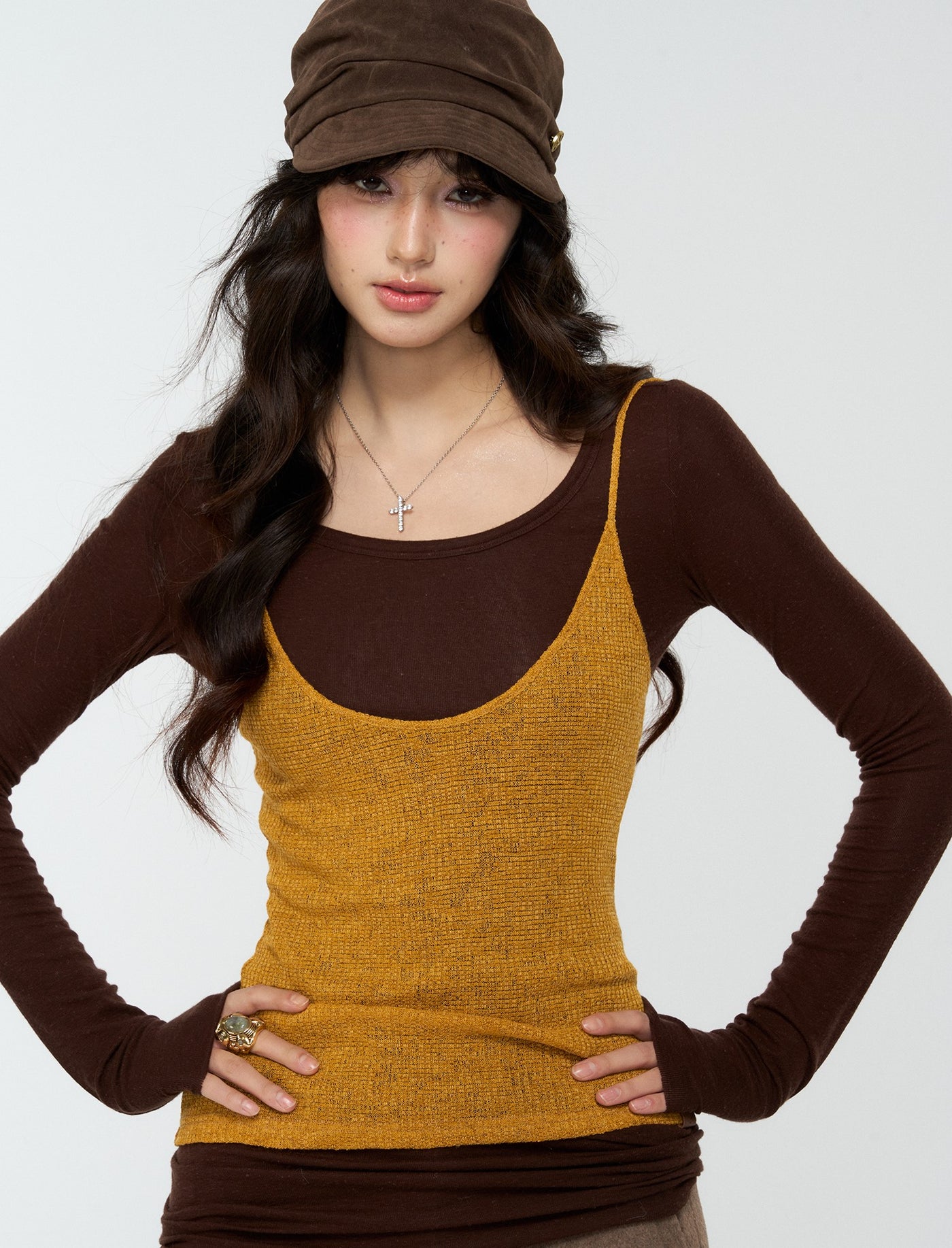 Two-Piece Basic Top+Camisole 4MU0176