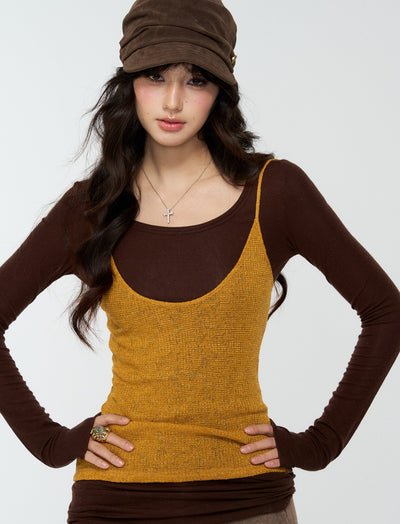 Two-Piece Basic Top+Camisole 4MU0176