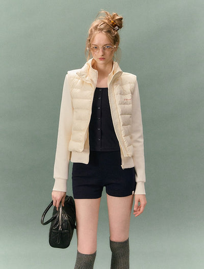 Lightweight Stand Collar Down Vest LAL0235