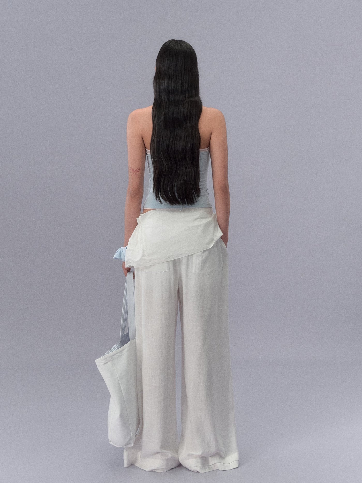 Lace Waistband Drape Pants LAL0212