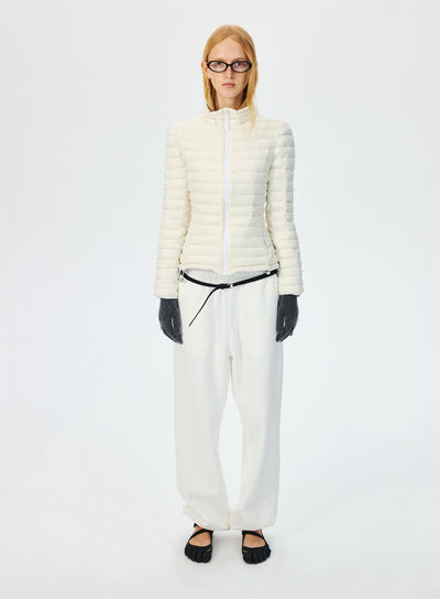 Quilted Lightweight Stand Collar Down Jacket CUR0264