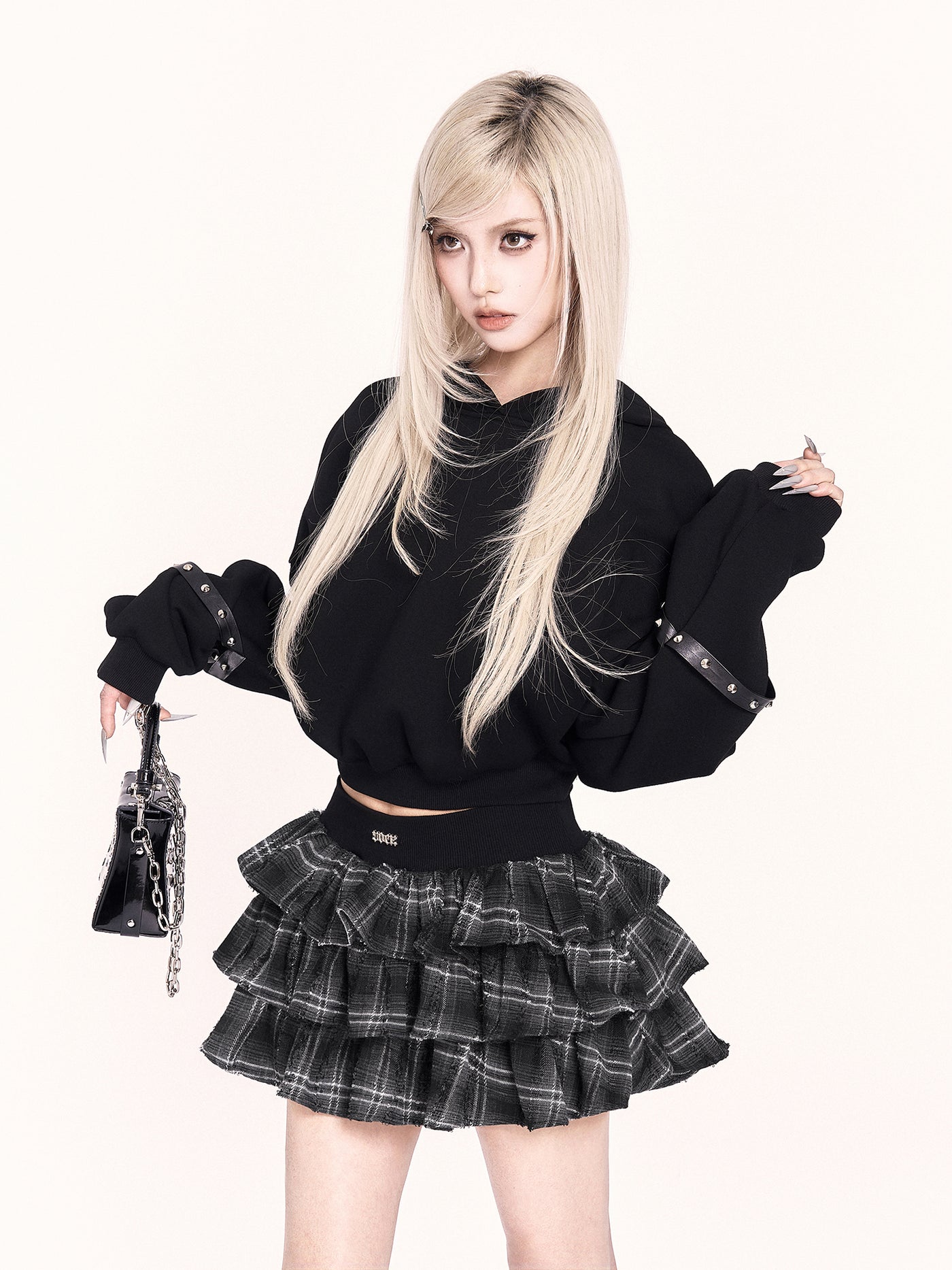 Plush Cat Ear Short Hooded Sweatshirt VOC0467