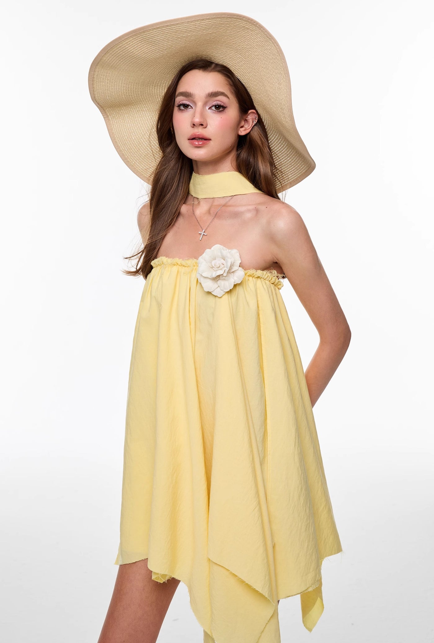 Yellow Flower Multi-wear Dress 4MU0130