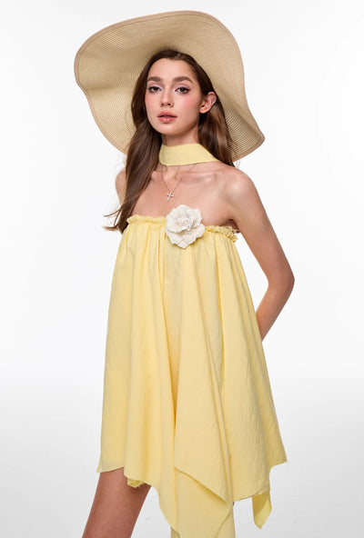 Yellow Flower Multi-wear Dress 4MU0130