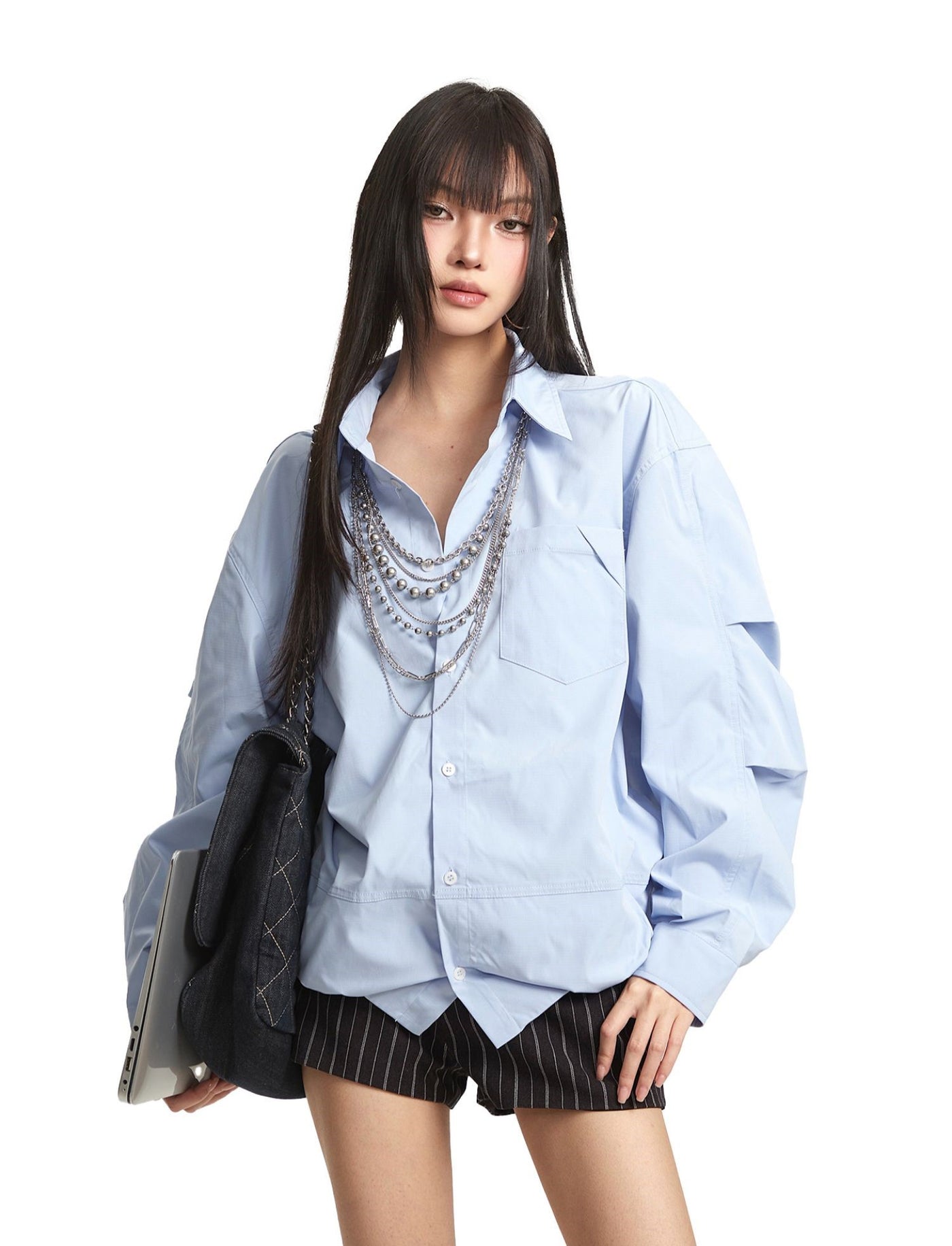 Loose Long Sleeve Lapel Shirt UNC0280