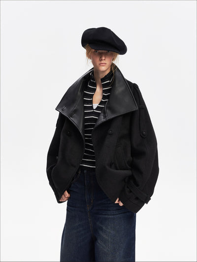 Batwing Sleeves Large Lapel Jacket SAL0202