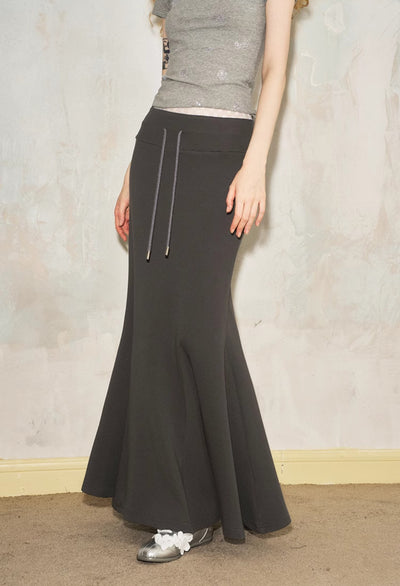 Lace Splicing Waist Slimming Fishtail Skirt DID0095
