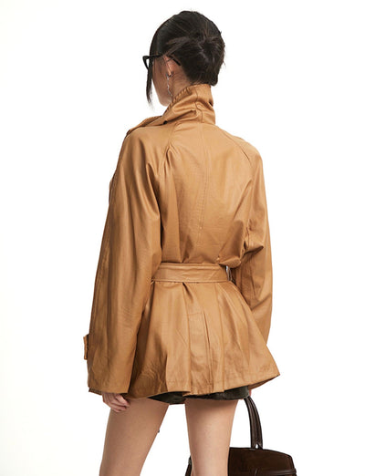 British Style Lapel Trench Coat UNC0273