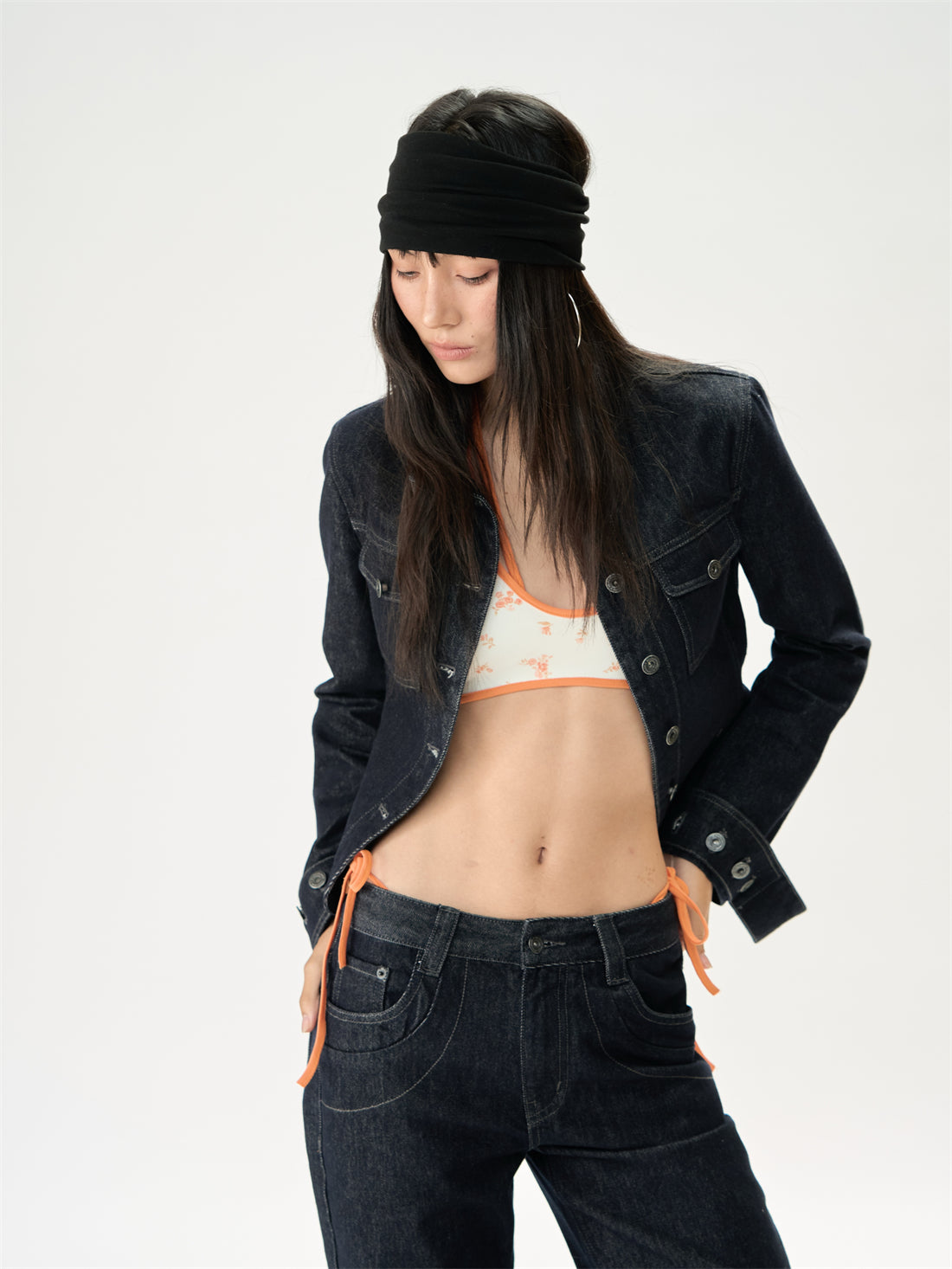 Basic Denim Short Jacket/Jeans CUR0241