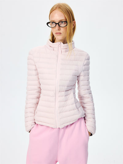 Quilted Lightweight Stand Collar Down Jacket CUR0264