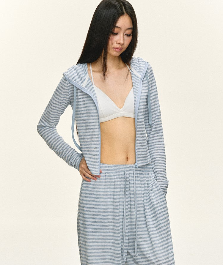 Lazy Striped Hooded Jacket/Pants ANA0058