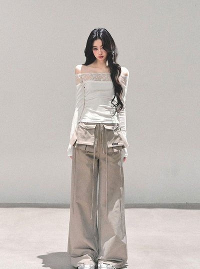 American-style Relaxed Wide-leg Pants DIA0668