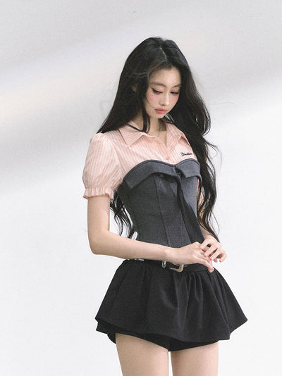 American  Stripes Short Sleeve Shirt DIA0480