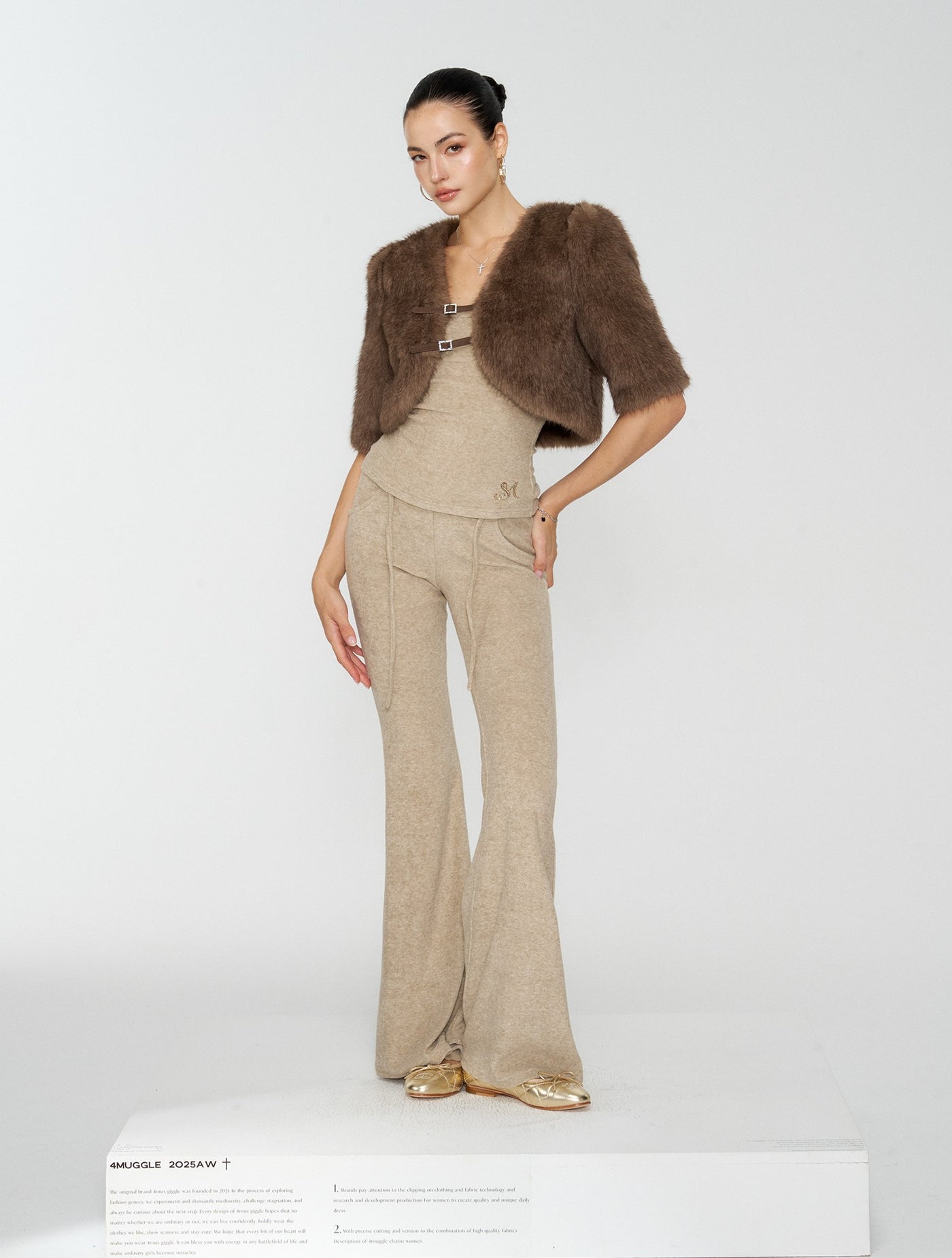 Eco-Friendly Fur Short Jacket 4MU0166