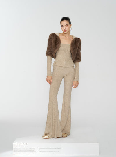 Eco-Friendly Fur Short Jacket 4MU0166