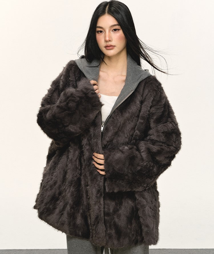 Eco-friendly Fur Plush Coat ANA0077