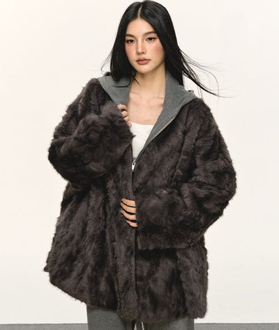 Eco-friendly Fur Plush Coat ANA0077