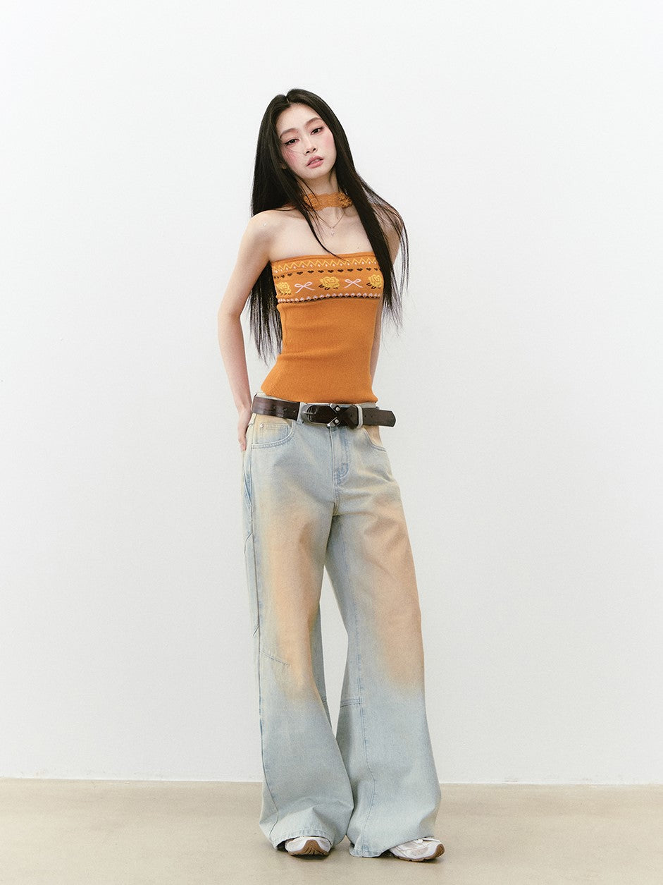 Vintage Blue Straight Jeans VIA0277