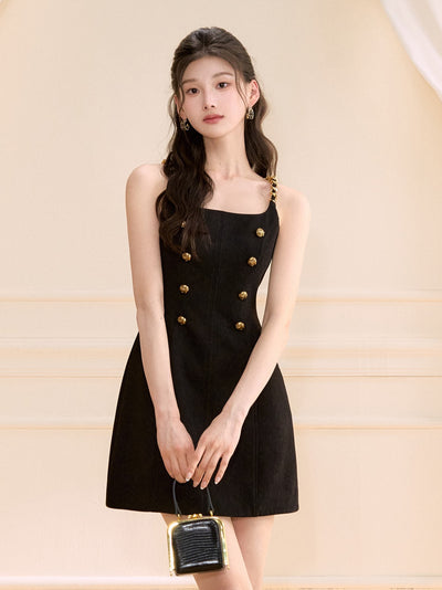 Hepburn Style Suspender Dress OSH0125