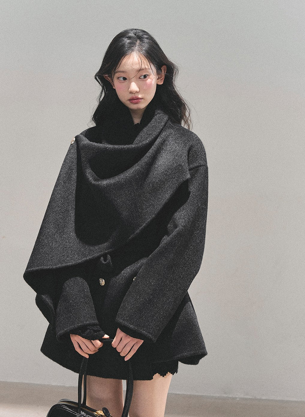 Multi Color Double-faced Wool Coat DIA0704