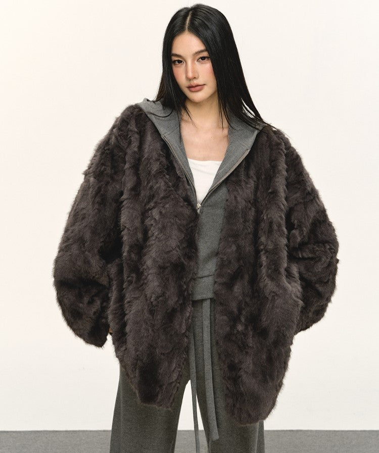 Eco-friendly Fur Plush Coat ANA0077
