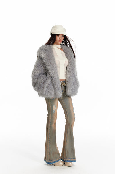 American Style Environmentally Friendly Fur Coat 4MU0086