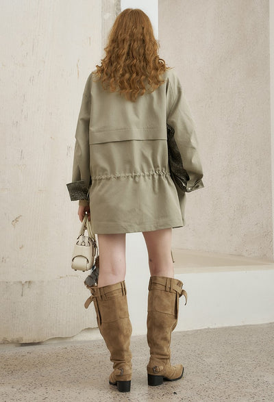 Paisley Patchwork Mid-length Jacket DID0216