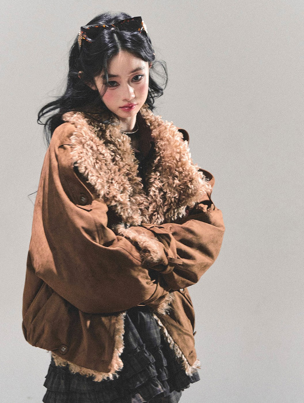 Lambswool Shearling Cold-Proof Coat DIA0666