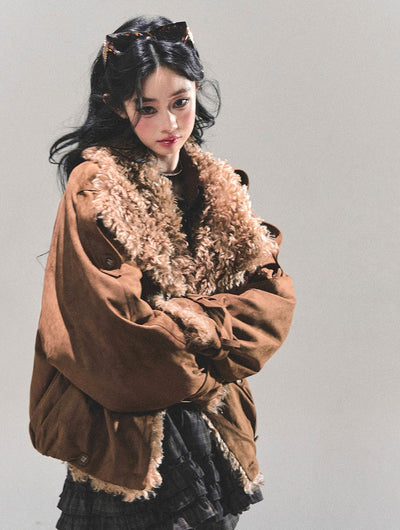 Lambswool Shearling Cold-Proof Coat DIA0666