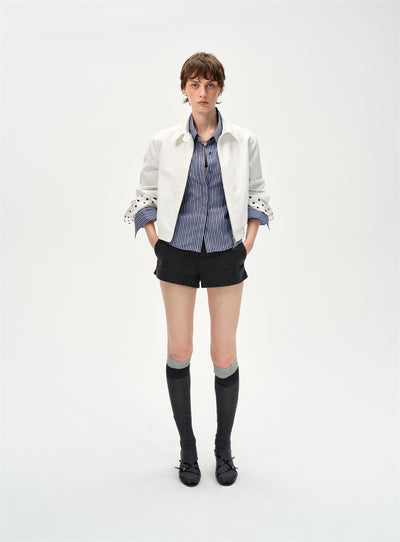 Retro Polka Dot White Jacket CUR0252