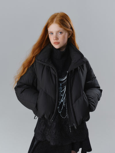 Winter Record Original Loose Thick Short Down Jacket SAL0095