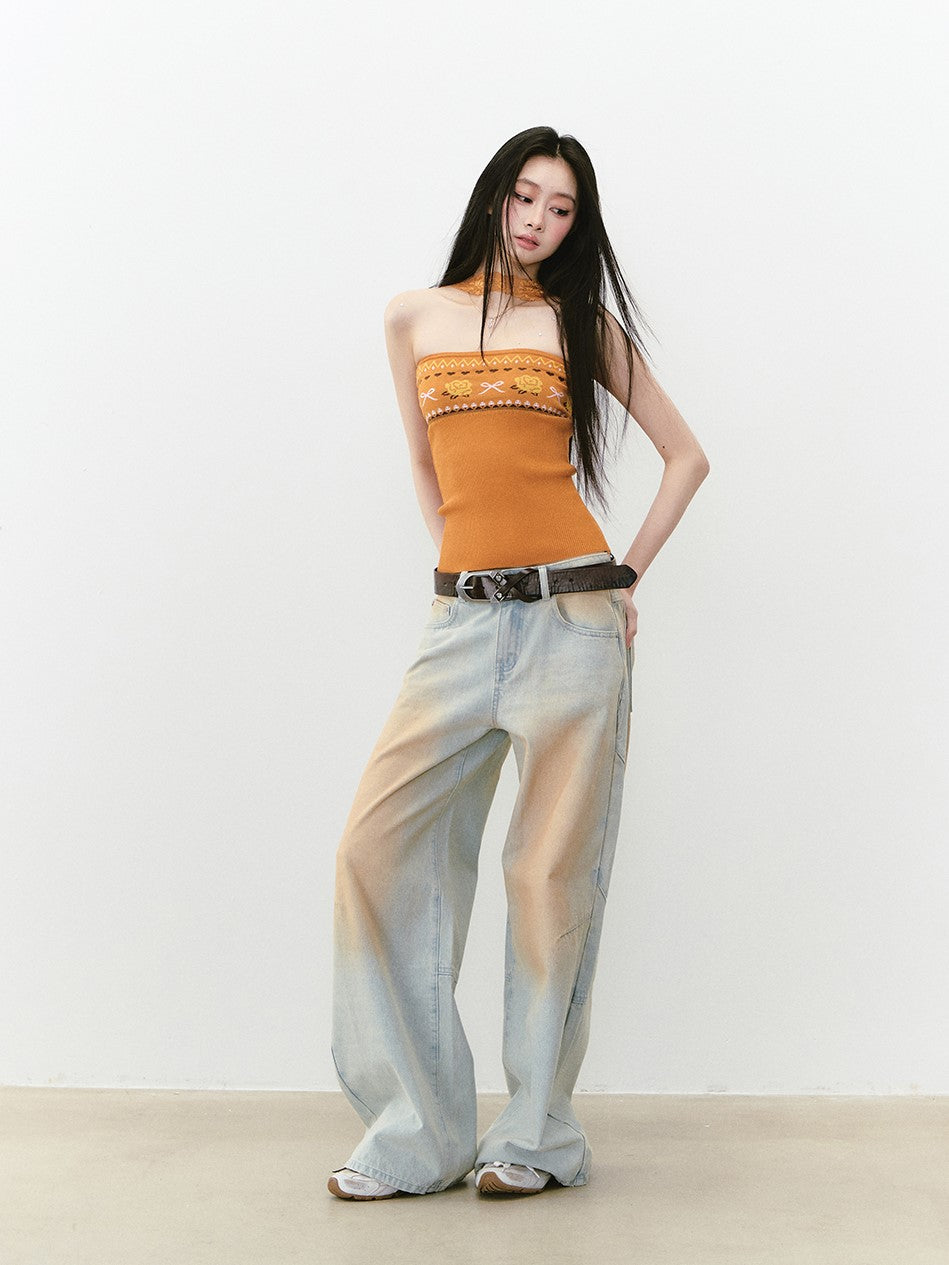 Vintage Blue Straight Jeans VIA0277