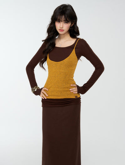 Two-Piece Basic Top+Camisole 4MU0176